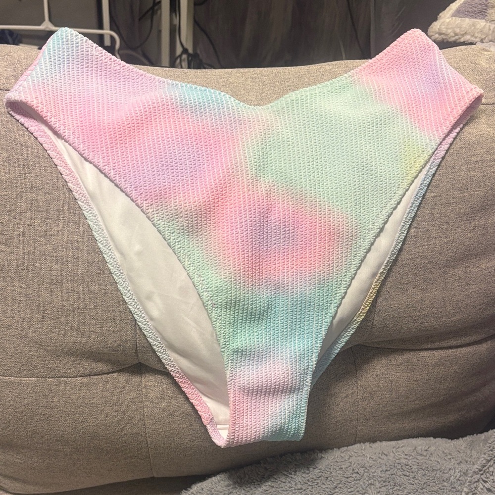 Pastel Tie-Dye Cheeky Bikini Bottoms